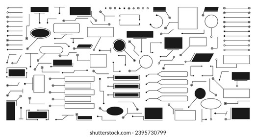 Set of Сallouts titles. Hud callout titles. Callout bar labels, window templates with information. Set of templates, modern banners, presentation isolated. Quote text. Vector illustration.