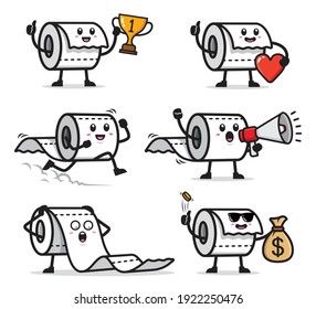 set of toilet tissue design