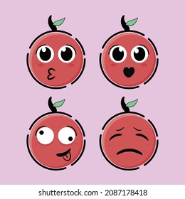 Set of Tomatoes Emoji Icon