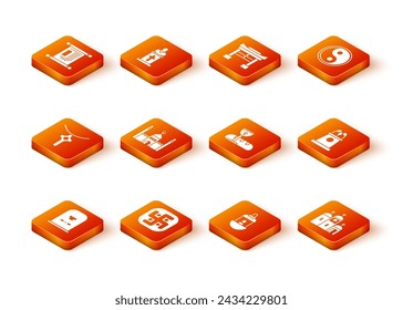 Set Tombstone with RIP written, Jainism, Christian cross chain, Muslim Mosque, Ramadan Kareem lantern, First communion symbols, Church building and Stage stand or tribune icon. Vector