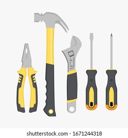 Set of tools for a fixing o building artwork