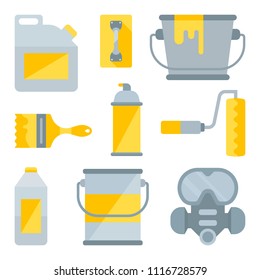 Set of tools for painting. Elements for web sites.