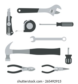 Set of tools, Vector illustration