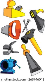 A set of tools for working wood