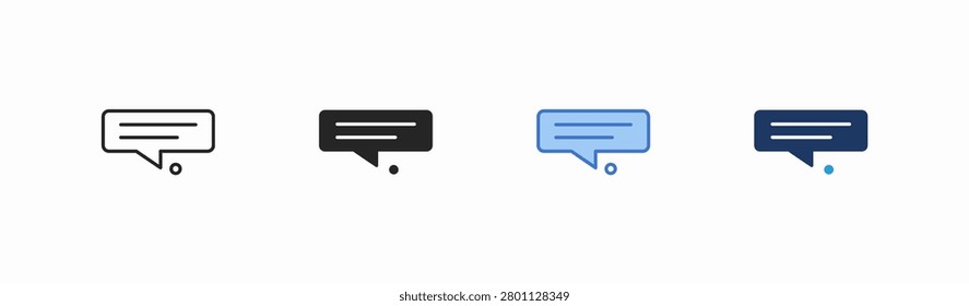 Set of tooltip icon collection in multiple style. Icon suitable for web and mobile application