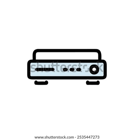 set top box icon vector illustration