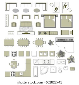 48,953 Architectural plan furniture Images, Stock Photos & Vectors ...