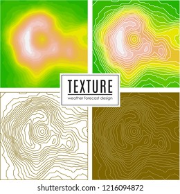 set of Topographic map, seamless pattern, line design, vector illustration