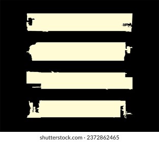 Set of Torn Paper Background Vector