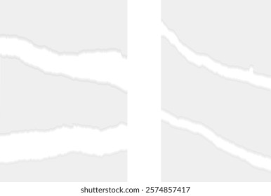 Set of Torn Paper - Design Material for Old and Vintage Look and Feel