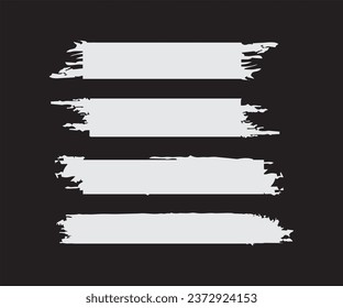 Set of Torn Paper Pieces Background Vector