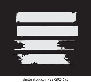 Set of Torn Paper Pieces Background Vector