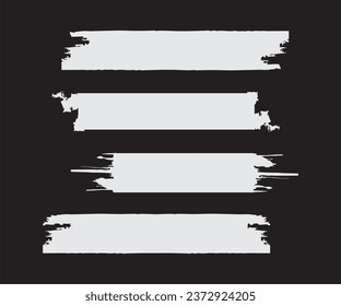 Set of Torn Paper Pieces Background Vector