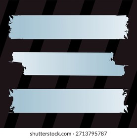 Conjunto de piezas de papel rasgadas Vector