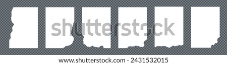 Set of torn paper snippets. White grunge rectangles with jagged edges. Vector illustration for stickers, collages, banners. Ripped abstract shapes create a textured silhouette of notepaper or leaflet.