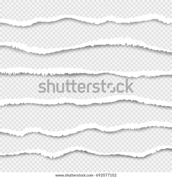 Set torn\
paper vector, layered. Realistic torn\
paper