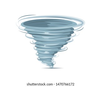 Set of tornadoes. Collection of stylized tornadoes.