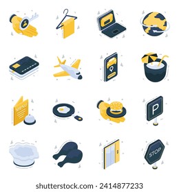 Juego de iconos italianos 

