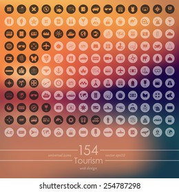 Set of tourism icons