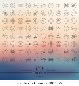 Set of tourism icons
