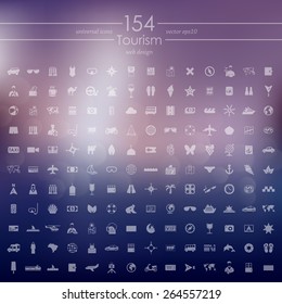 Set of tourism icons