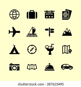 Set of tourism icons