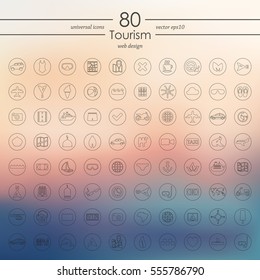 Set of tourism icons