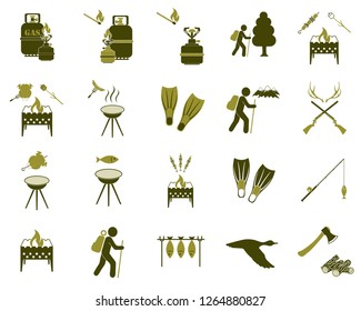 Set of tourism services icons. Vector illustration