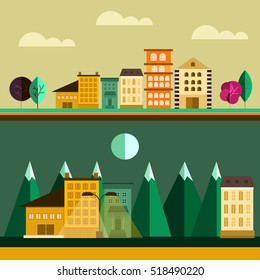 Set of town that can be used in various templates