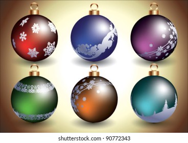 set of toys with gold background