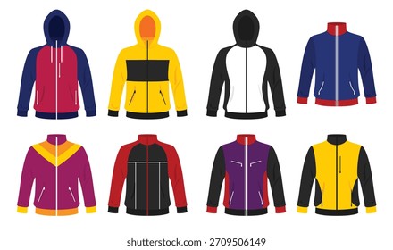 Conjunto de Ilustración vectorial de chándal