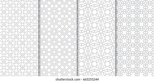 The set of Traditional Arabian pattern background