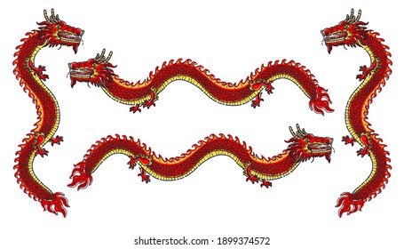 Cartoon Chinese Dragon Images Stock Photos Vectors Shutterstock