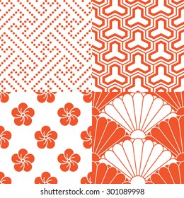Set of traditional Japanese Patterns