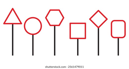 Set of traffic signs. Road board text panel, mockup signage direction of highway, city, signpost, location, street arrow, way set is presented. 333