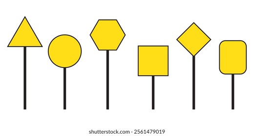 Set of traffic signs. Road board text panel, mockup signage direction of highway, city, signpost, location, street arrow, way set is presented. 333