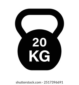 Conjunto de colección de icono de mancuerna de equipo de entrenamiento. Kettlebell, pesado, símbolo de mancuerna de campana de Kg. Ilustración vectorial.