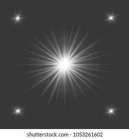 Set of Transparent Lens Flares and Lighting Effects