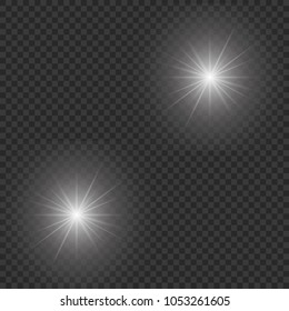 Set of Transparent Lens Flares and Lighting Effects