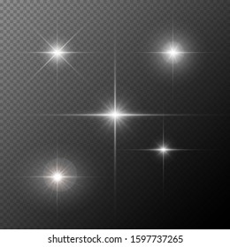 Set of Transparent Lens Flares and Lighting Effects