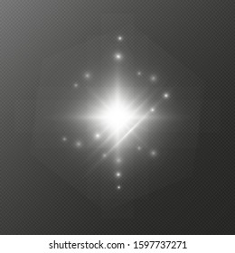 Set of Transparent Lens Flares and Lighting Effects