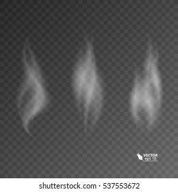 Set of transparent smoke on dark background.
vector 10_eps