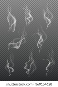 Set of Transparent Smoke Waves