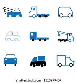 Set of transport icons