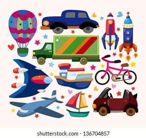 set of transport icons