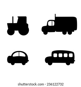 Set of transport icons.