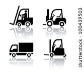Set of transport icons - loader