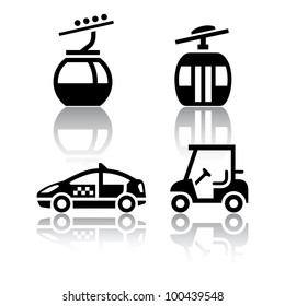 Set of transport icons - sport