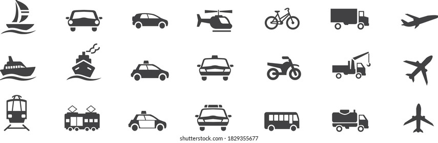 Set of  transport icons Vector