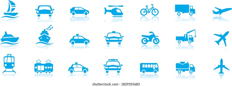 Conjunto de iconos de transporte Vector